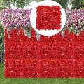 Artificial Panel, Silk Flower Wall Background, Backdrop for Wall Decor, for Wedding Shop Window Stage Background Party. 