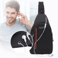 Men Fashion Multifunction Shoulder Bag Crossbody  On Shoulder Travel Sling Bag. 