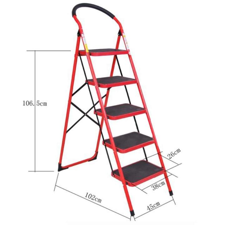 5%20Steps%20Folding%20Ladder%20-%20Red%20-%20Image%205