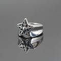 Wholesale Men Stainless Steel Chromehearts Ring Royal Five Star Rings. 