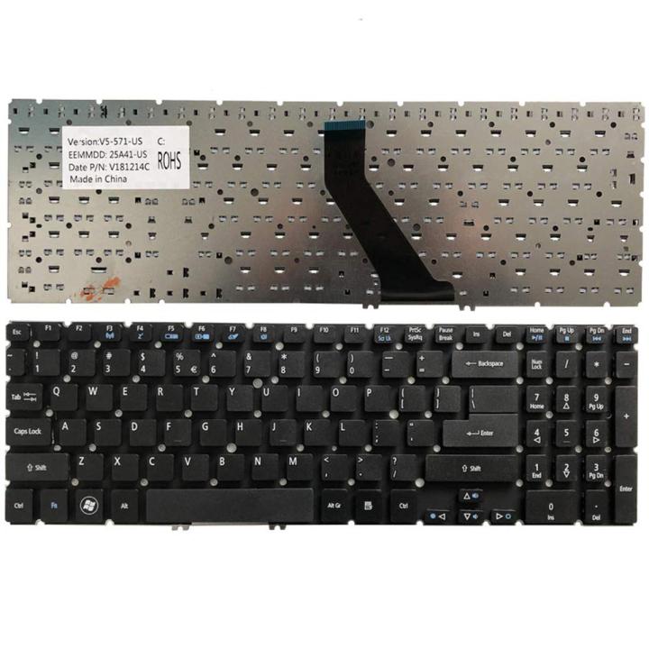 Laptop Notebook Keyboard For Acer Aspire V5 -571 Series P/N MP-11F53U4-4424 - Black