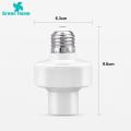 Green Home Smart Bulb Socket Timer Setting Wide Compatible Voice Control E27 Light Socket. 