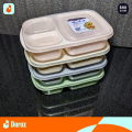 Meal Prep Containers 3 Compartment LARGE with Snap Tight Transparent Lids, Food Containers, School Lunch Box, BPA Free, Stackable, Bento Box, Microwave/Dishwasher/Freezer Safe - Ideal For Fitness Enthusiasts, Gym Goers, Nutritionists, Dietitians - 1000ml. 