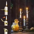 Candle Extinguisher,Automatic Candle Fire Extinguishing Clip On,Automatic Candle Snuffer Ring for Taper Candles Silver C. 