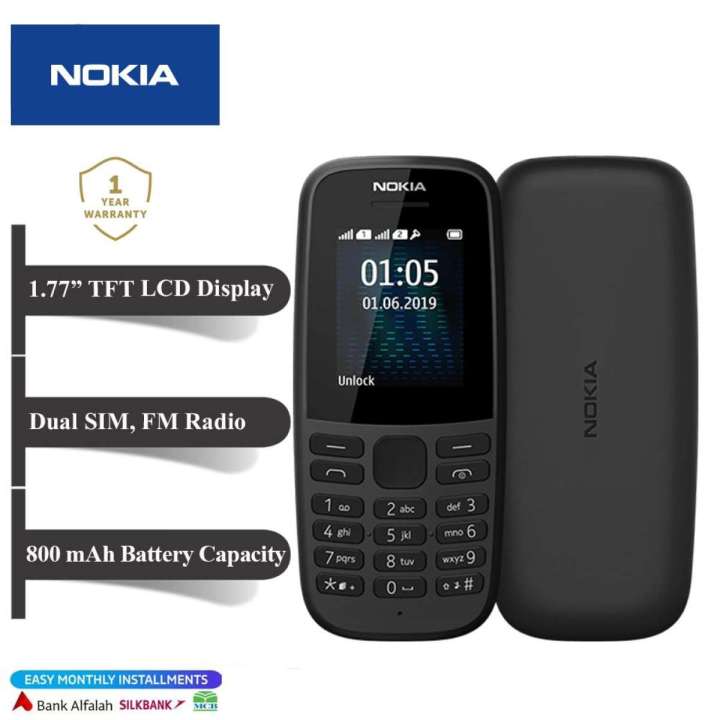 Nokia 105 (Simba) 2022 Edition Dual Sim 1 Year Warranty