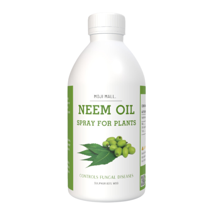 Neem Oil Spray for Plants - Miticide 3 in 1 - Pure organic for kitchen gardening - Moji Mall