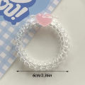 2023 Y2K Star Hair Ring For Women Girls Cute Jelly Pentagram Telephone Line ANLAN. 