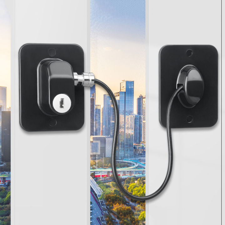 High-quality Fridge Lock Child-proof Refrigerator Door Lock Set Keep Kitchen Safe Easy Installation Ideal for Adjustable Refrigerator Lock