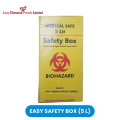 Easy Safety box Medically waste Disposal Biohazard safety Cardboard Box 5L. 