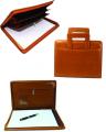 Executive Leather Document Handle Folder. 