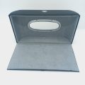 Toyota Logo Leather TISSUE BOX -Black-. 