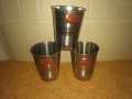 4 Pcs Drinkware Set 1.2 Liter Jug with 3 Glass Set Stainless Steel Rust Free. 