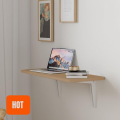 6",8",10",12" Inche White Folding Wall Mount Brackets - Space-Saving, Heavy-Duty Shelving Storage Rack Solution. 