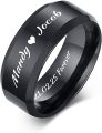CUSTOMIZED SINGLE NAME RING WITHOT ANY GIFT BOX PACKING (PERFECT GIFT TO SEND YOUR WIFE , HUSBAND , FIANCE OR ANY ONE). 