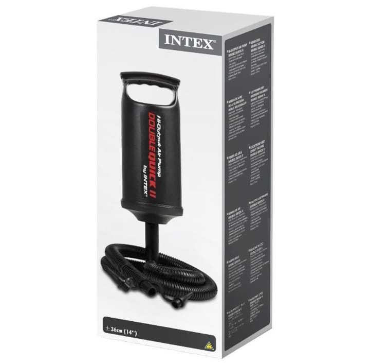 INTEX 68614 Hi-Output Air Pump Double Quick II Hand Pump (36CM)