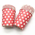 Red Polka Dots Theme Party Decorations Disposable Dot Paper Plates Cups Napkins Tablecloths Banners Baby Shower Party Supplies. 
