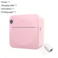 Imported Mini Portable Printer Thermal Printer for kids best for Gift Thermal Stickers Paper Inkless Bluetooth Wireless for Android IOS Portable Label Printer. 