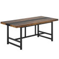 Dinning Table 6 People, Home & Kitchen Table with Metal Frame. 