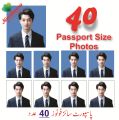 Passport Size Photo (40 Photos HD Print Customized Background for Passport School College. 