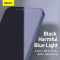 EAI STORE 2 PCS/Set Phone 12 MINI 5.4 inch - 0.3mm Anti Blue Ray Full screen and Full-glass Tempered Glass Film and - Anti Blue. 