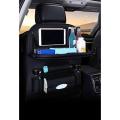 Leatherite Seat Back Organizer with Laptop Tray for All Cars. 