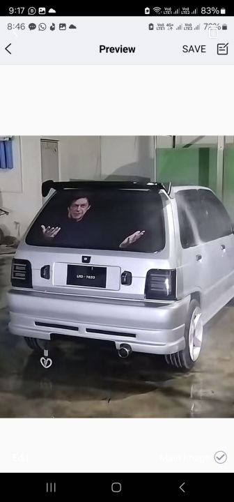 Suzuki Mehran Body Kit ( Front back & side skirts without paint)