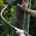 Portable Stainless Steel Wire Saw with Finger Handle Outdoor Camping Hiking Pocket Manual Cutting Chain Saws Survive Tool. 