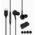 For Samsung S23 S24 Ultra Type C Earphones In-Ear Wired With Microphone Hi-Fi Stereo Noise Canceling Headphones For Note10 S23FE. 