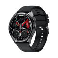 GT5 Smart Watch 1.32 Inch Full Touch Screen Bluetooth Call Remote Music Control Wireless Charger Smartwatch Heart Rate Sleep Monitor - Black. 