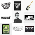 25pcs ARCTIC MONKEYS sticker pack boy band music artist spotify alex turner indie rock music ideal for journal guitar cool stickers. 