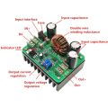 600W Constant Voltage Boost Module Power Supply Constant Current Boost Voltage 9V-60V to 12V-80V 48V 72V. 