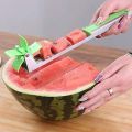 Watermelon Cutter Tongs Windmill Shape fruit peeler slicer Stainless Steel Tools. 