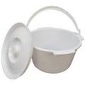 Commode  Bucket Commode pot round Commode Wheelchair bowl Round with Handle and Lid. 