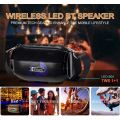 Kisonli 904 Wirless Bluetooth Speaker With 2 Power Full Base Speaker | 1200mAh Battery | Led Color Full Light. 