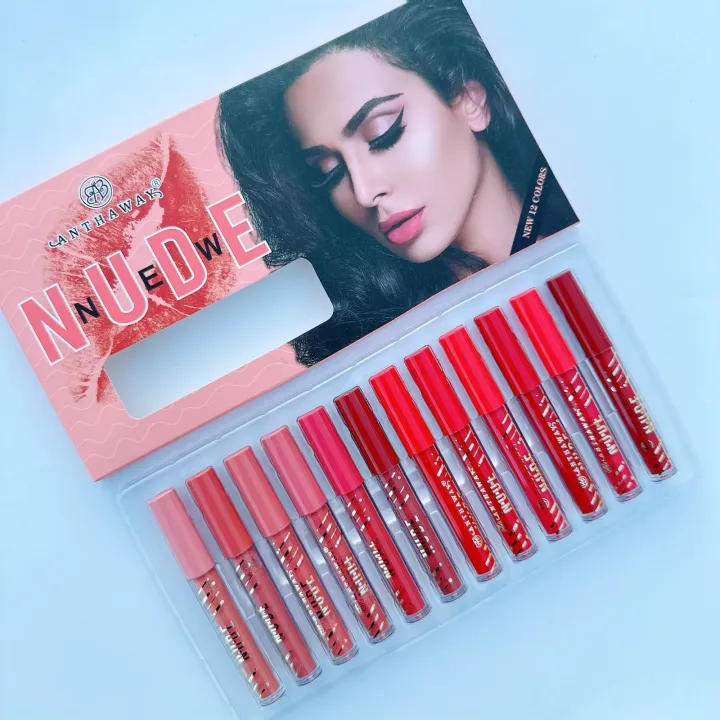 ANTHAWAY%20-%20Pack%20of%2006%20&%2012%20Matte%20Liquid%20Lipglos%20Set%20-%20New%20Nude%20Lipgloss%20Set%20-%20Image%202