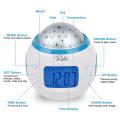 Music LED Star Sky Projection Digital Alarm Clock Calendar For Children Gift. 