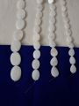 4, 7, 8, 11pcs String Natural Flat Oval White Mother of Pearl Sea Shell Beads for Crafting - DIY Crafting Elegant Jewelry Making Supplies. 