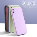 Casing Vivo Y15S Y15A Y91C Y91 Y91i Y93 Y95 Y1S V23E V11i V15 Pro Luxury Square Silicone Phone Case Thin Soft Candy Cover Cases. 