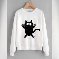 Home shopping 3  11.11 white cute cat sweatshirt for women 201. 