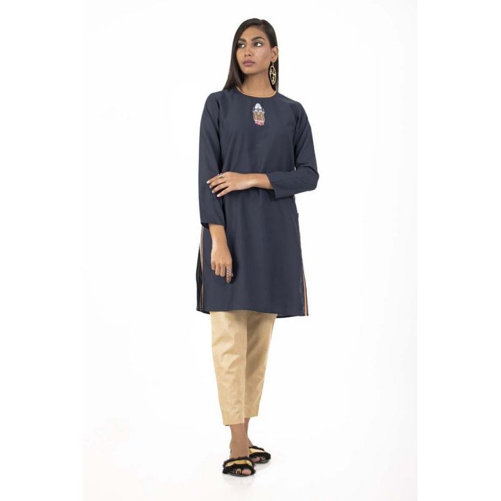 EGO Fall Collection 2019  Cool Rabbit  Navy Cotton Kurti For Women