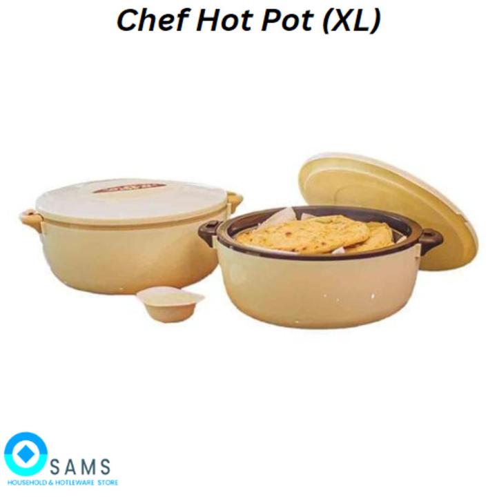 Hot Pot (XL)- Hot Pot For Roti- Hot Pot Set Single For Roti- Food Warmer Hotpot- Food Warmer With Steel Dish
