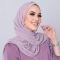 Muslim Chiffon Hijab Scarf Shawls Women Solid Color Head Wraps Women Hijabs Scarves Ladies Femme Muslim Veil Hijabs 175*72cm. 