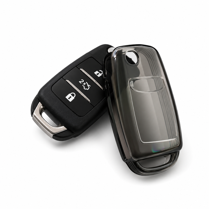 Changan Alsvin 2021-2026 Remote Key Cover – Transparent Smoke TPU – Scratch Protection – Car Key Shell Case