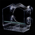 Window Bird Feeders with Strong Suction Cups Birds Feeder for Outside Bird House with 2 Compartment Removable Tray. 