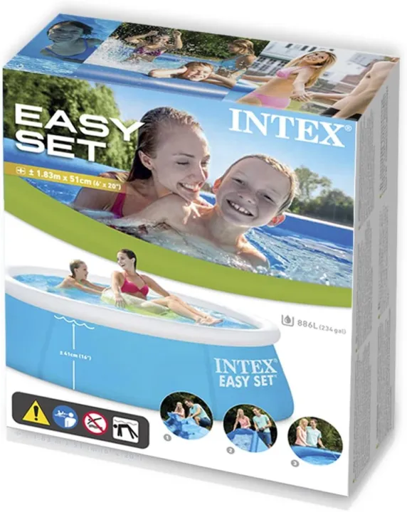 INTEX%206-FT%20Easy%20Set%20Swimming%20Pool%20kids%20inflatable%20Bathtub%20(%206'%20X%2020")%20-%20Image%206
