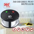Riple Rodent Repeller, Ultrasonic Pest Repeller, Pressure Wave, Indoor for Mice, Rats, Spiders,360 Degree Eu Plug. 