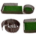 3/5*100cm Miniature Small Wood Fencing Fairy Garden Barrier DIY Dollhouse Wooden Craft Mini Fence Figurine Home Decoration Acces. 
