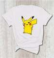 Pikachu Pokemon printed t shirt for men. 