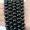 Shiny Black Obsidian Natural Stones 10/8/6/4mm Loose Beads For DIY Bracelets Necklace Beaded Jewelry Making Accessoriy Wholesale. 