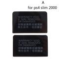 2pcs Host Seal Sticker Label for PS4 1000/1100 1200 for slim 2000 for ps4 pro. 